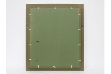 真作　1963年　狩野寿一　油彩　F8号　「ばら」　赤と白の色彩対比が印象的な絵画　(R-087205)