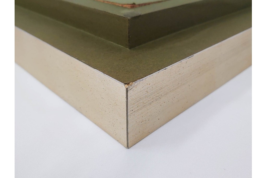 真作　1963年　狩野寿一　油彩　F8号　「ばら」　赤と白の色彩対比が印象的な絵画　(R-087205)