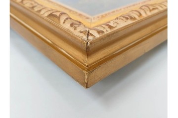 真作　イワン・フィリッポヴィチ・チトフ作　月光荘取り扱い　現代ソビエト絵画　油彩　P5号　「パンジー」　外箱付き　(R-087206)