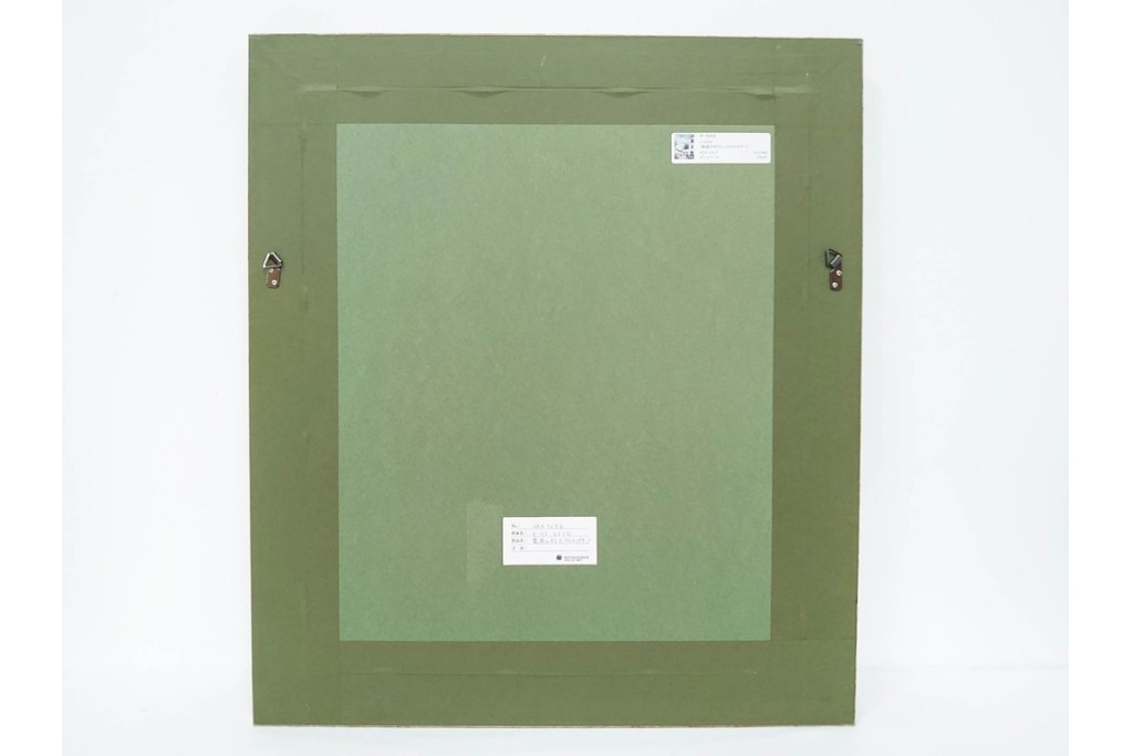 真作　1950年　モーリス・ユトリロ作　三越取り扱い　「モンマルトルのモチーフ(霊感の村)」情感あふれる街並みを描いたポショワール　外箱付き　(R-087208)