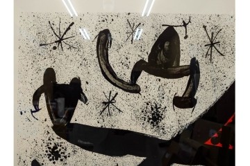 真作　ジョアン・ミロ作　軽快な線と鮮やかな色彩が映えるリトグラフ　(R-087211)