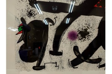 真作　ジョアン・ミロ作　軽快な線と鮮やかな色彩が映えるリトグラフ　(R-087211)