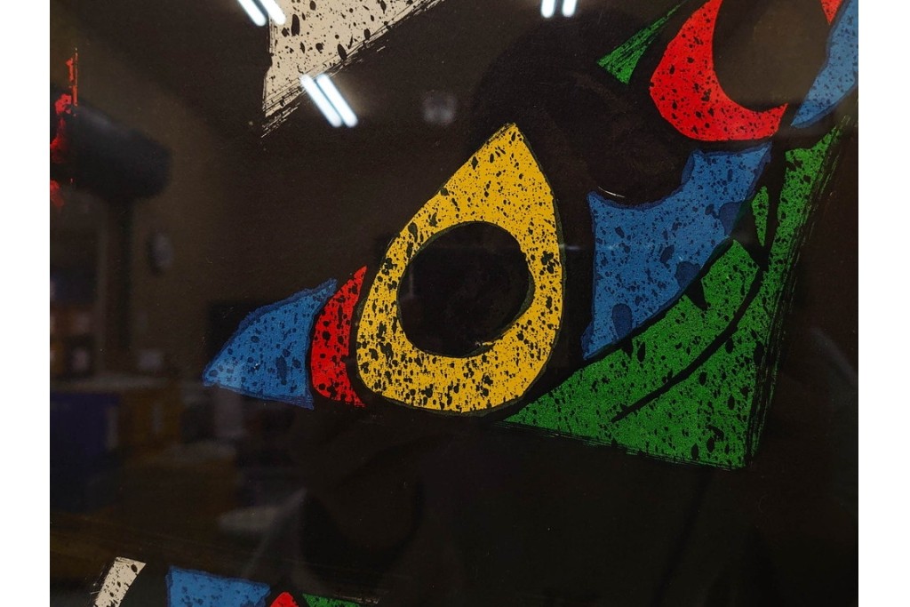 真作　ジョアン・ミロ作　軽快な線と鮮やかな色彩が映えるリトグラフ　(R-087211)