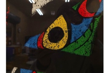 真作　ジョアン・ミロ作　軽快な線と鮮やかな色彩が映えるリトグラフ　(R-087211)