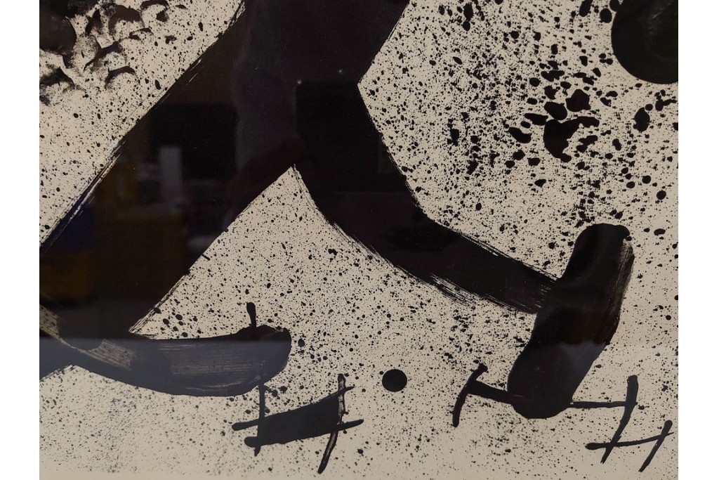 真作　ジョアン・ミロ作　軽快な線と鮮やかな色彩が映えるリトグラフ　(R-087211)