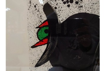 真作　ジョアン・ミロ作　軽快な線と鮮やかな色彩が映えるリトグラフ　(R-087211)