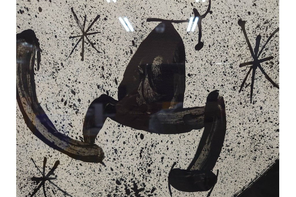 真作　ジョアン・ミロ作　軽快な線と鮮やかな色彩が映えるリトグラフ　(R-087211)