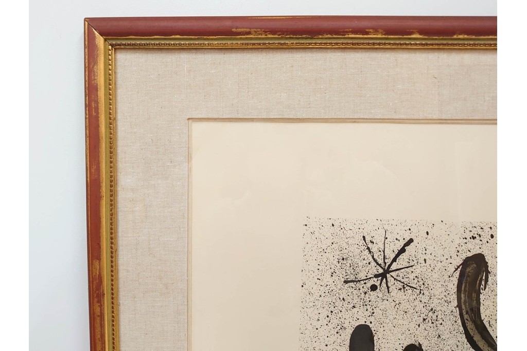 真作　ジョアン・ミロ作　軽快な線と鮮やかな色彩が映えるリトグラフ　(R-087211)