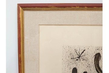 真作　ジョアン・ミロ作　軽快な線と鮮やかな色彩が映えるリトグラフ　(R-087211)