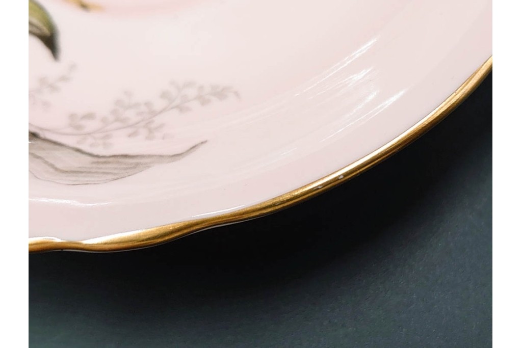 イギリス製　PARAGON(パラゴン)　ピンク　オーキッド(蘭)柄が上品なカップ&ソーサー　(R-087213)