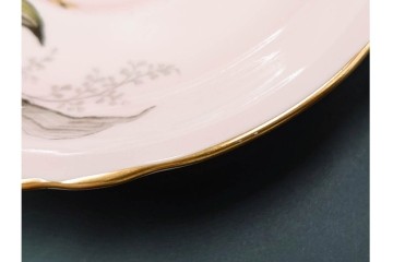 イギリス製　PARAGON(パラゴン)　ピンク　オーキッド(蘭)柄が上品なカップ&ソーサー　(R-087213)