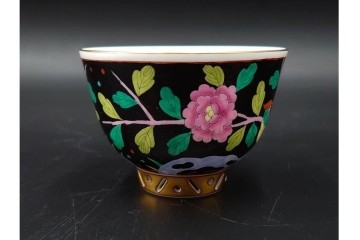 ハンガリー　ヘレンド(HEREND)　マカオシリーズ　シノワズリ　マンダリンの意匠が印象的なカップ&ソーサー　(R-087214)