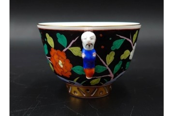 ハンガリー　ヘレンド(HEREND)　マカオシリーズ　シノワズリ　マンダリンの意匠が印象的なカップ&ソーサー　(R-087214)