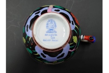 ハンガリー　ヘレンド(HEREND)　マカオシリーズ　シノワズリ　マンダリンの意匠が印象的なカップ&ソーサー　(R-087214)