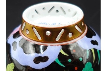 ハンガリー　ヘレンド(HEREND)　マカオシリーズ　シノワズリ　マンダリンの意匠が印象的なカップ&ソーサー　(R-087214)