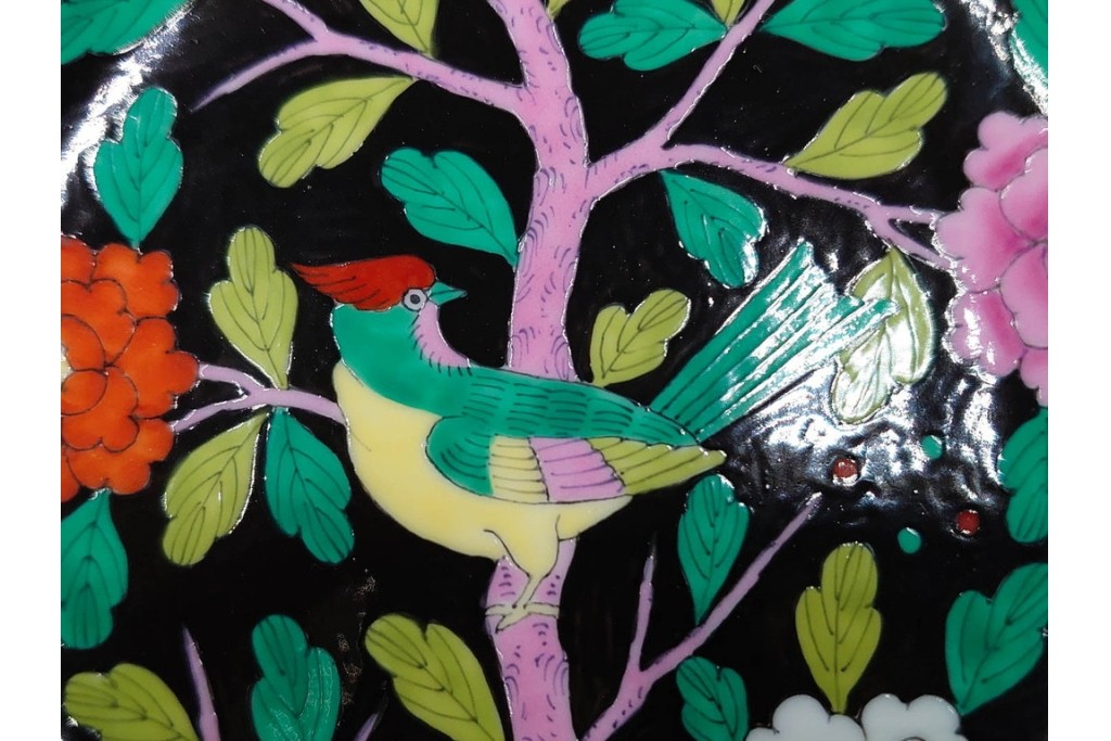 ハンガリー　ヘレンド(HEREND)　マカオシリーズ　シノワズリ　マンダリンの意匠が印象的なカップ&ソーサー　(R-087214)