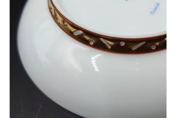 ハンガリー　ヘレンド(HEREND)　マカオシリーズ　シノワズリ　マンダリンの意匠が印象的なカップ&ソーサー　(R-087214)