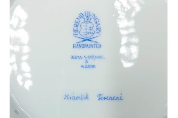 ハンガリー　ヘレンド(HEREND)　マカオシリーズ　シノワズリ　マンダリンの意匠が印象的なカップ&ソーサー　(R-087214)