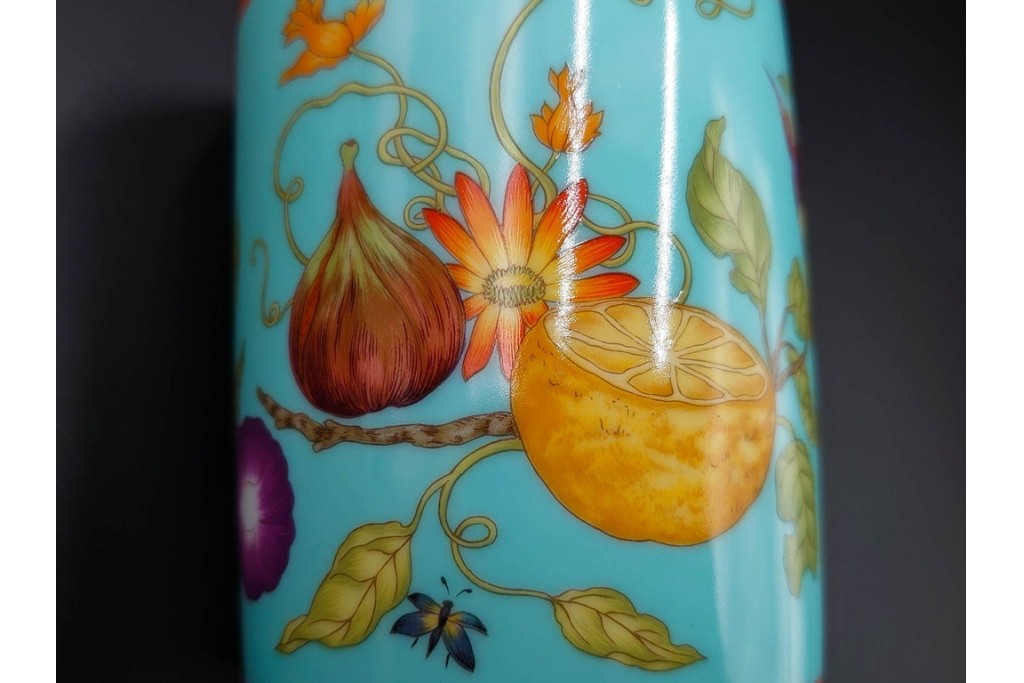 フランス　HERMES(エルメス)　シエスタアイランドシリーズ　彩り豊かな意匠が美しいマグカップ&プレート　(R-087215)