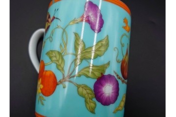 フランス　HERMES(エルメス)　シエスタアイランドシリーズ　彩り豊かな意匠が美しいマグカップ&プレート　(R-087215)