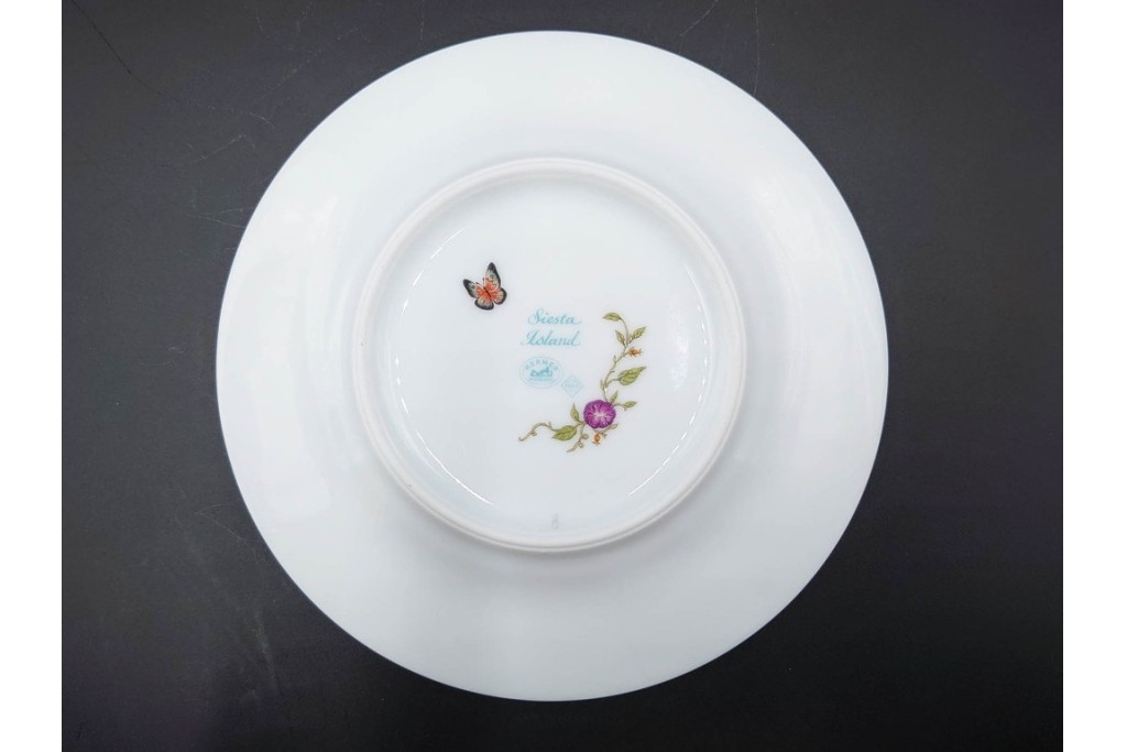 フランス　HERMES(エルメス)　シエスタアイランドシリーズ　彩り豊かな意匠が美しいマグカップ&プレート　(R-087215)