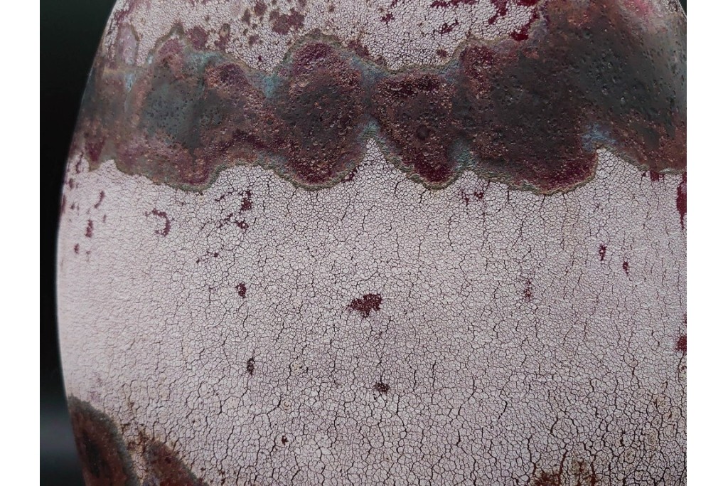 イタリア　アルフレッド・バルビーニ(BARBINI)　ムラノガラス(ムラーノガラス)　高さ約33cm　端正な雰囲気の花瓶　(R-087219)