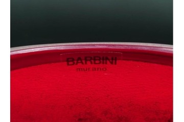 イタリア　アルフレッド・バルビーニ(BARBINI)　ムラノガラス(ムラーノガラス)　高さ約33cm　端正な雰囲気の花瓶　(R-087219)