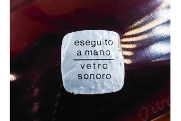 イタリア　アルフレッド・バルビーニ(BARBINI)　ムラノガラス(ムラーノガラス)　高さ約33cm　端正な雰囲気の花瓶　(R-087219)