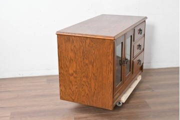 中古　美品　希少な廃番品　三越家具(現カントリーハウス)　Brugge(ブルージュ)　落ち着いたデザインのテレビボード　(R-087224)