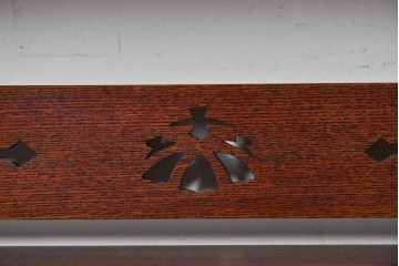 中古　美品　松本伝統指物工芸家具「穂高」　高級感漂う重厚なつくりの茶棚　定価約100万円以上　(R-087225)