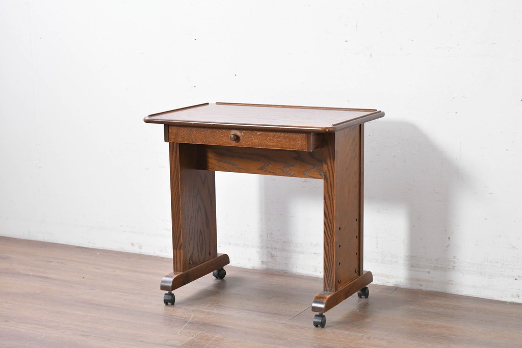 中古　美品　三越家具(現カントリーハウス)　Brugge(ブルージュ)　キャスター付きサイドテーブル　(R-087228)