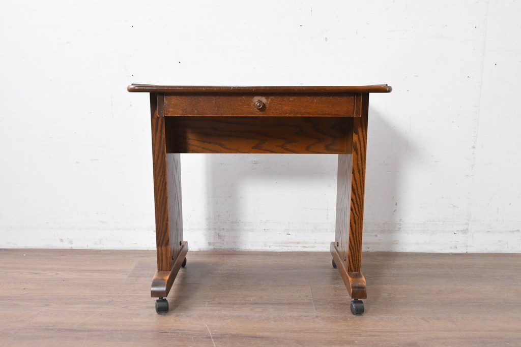 中古　美品　三越家具(現カントリーハウス)　Brugge(ブルージュ)　キャスター付きサイドテーブル　(R-087228)