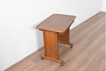 中古　美品　三越家具(現カントリーハウス)　Brugge(ブルージュ)　キャスター付きサイドテーブル　(R-087228)