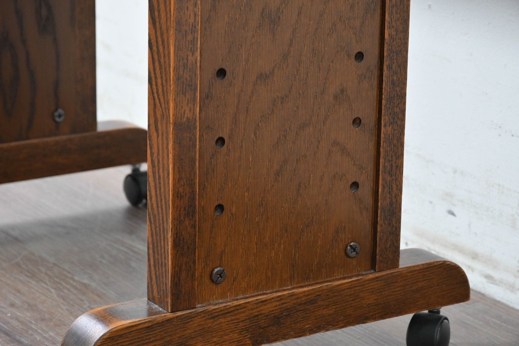 中古　美品　三越家具(現カントリーハウス)　Brugge(ブルージュ)　キャスター付きサイドテーブル　(R-087228)