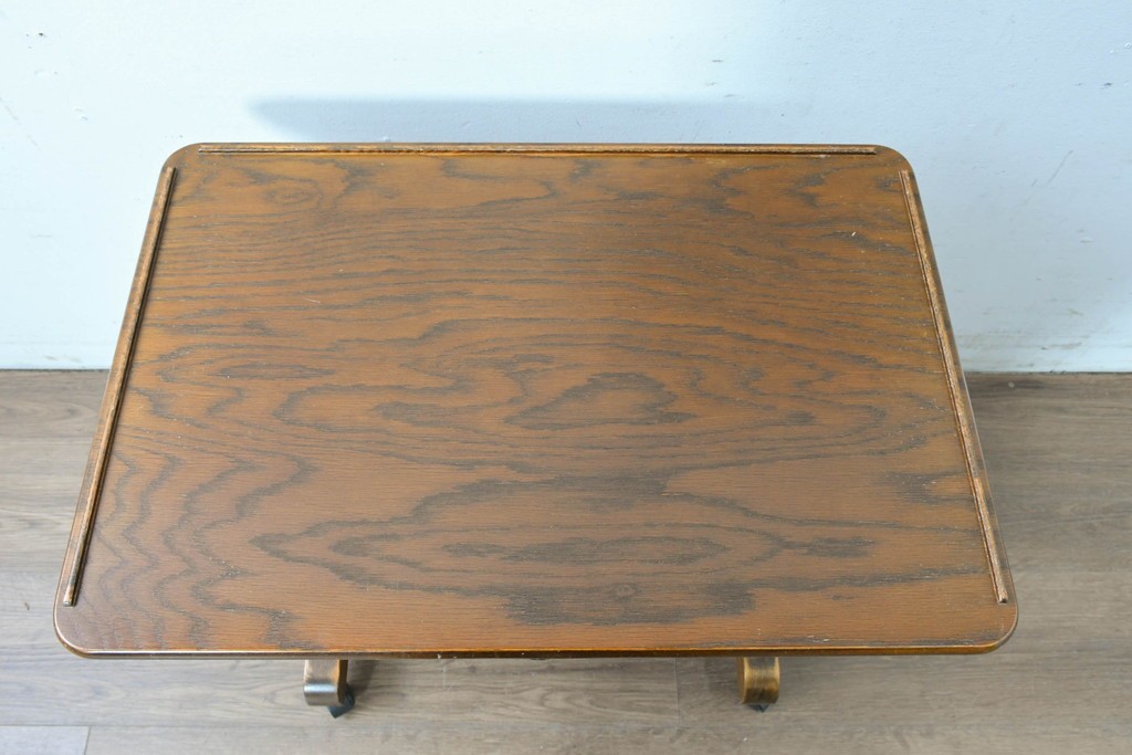 中古　美品　三越家具(現カントリーハウス)　Brugge(ブルージュ)　キャスター付きサイドテーブル　(R-087228)