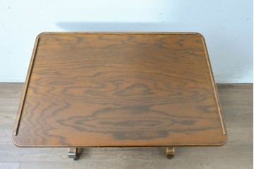 中古　美品　三越家具(現カントリーハウス)　Brugge(ブルージュ)　キャスター付きサイドテーブル　(R-087228)