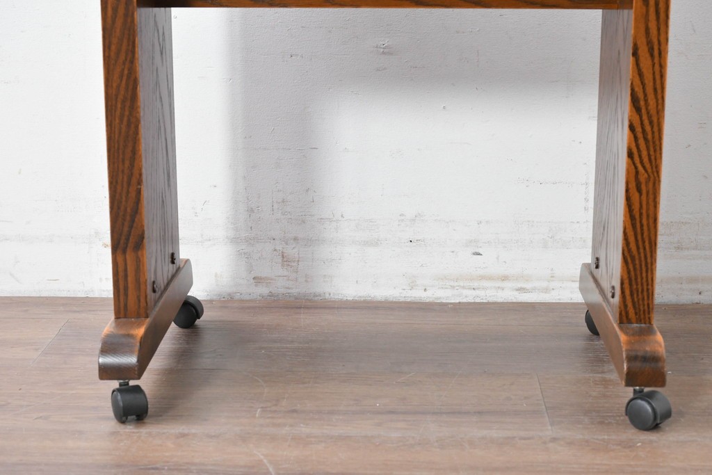 中古　美品　三越家具(現カントリーハウス)　Brugge(ブルージュ)　キャスター付きサイドテーブル　(R-087228)