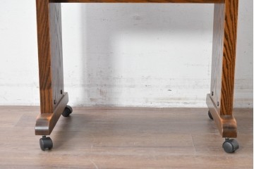 中古　美品　三越家具(現カントリーハウス)　Brugge(ブルージュ)　キャスター付きサイドテーブル　(R-087228)