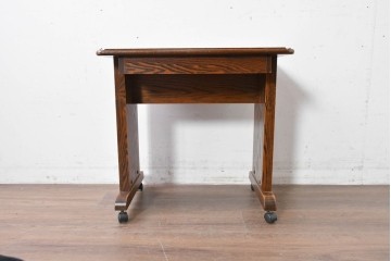 中古　美品　三越家具(現カントリーハウス)　Brugge(ブルージュ)　キャスター付きサイドテーブル　(R-087228)