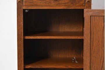 中古　美品　三越家具(現カントリーハウス)　Brugge(ブルージュ)　シンプルながら収納力のあるサイドキャビネット　(R-087229)