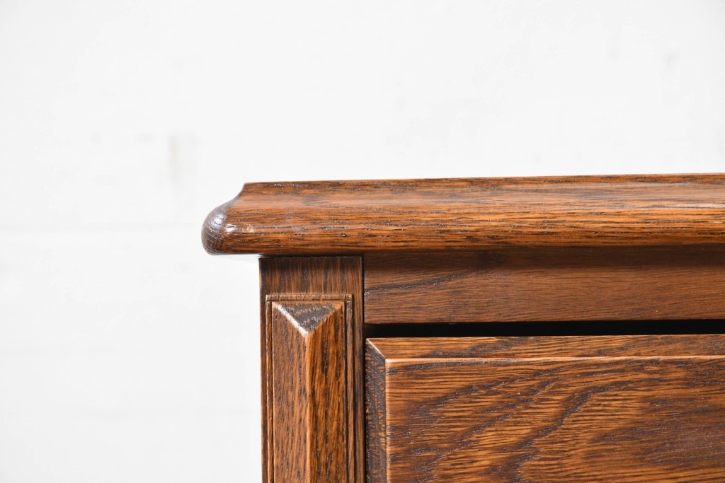 中古　美品　三越家具(現カントリーハウス)　Brugge(ブルージュ)　シンプルながら収納力のあるサイドキャビネット　(R-087229)