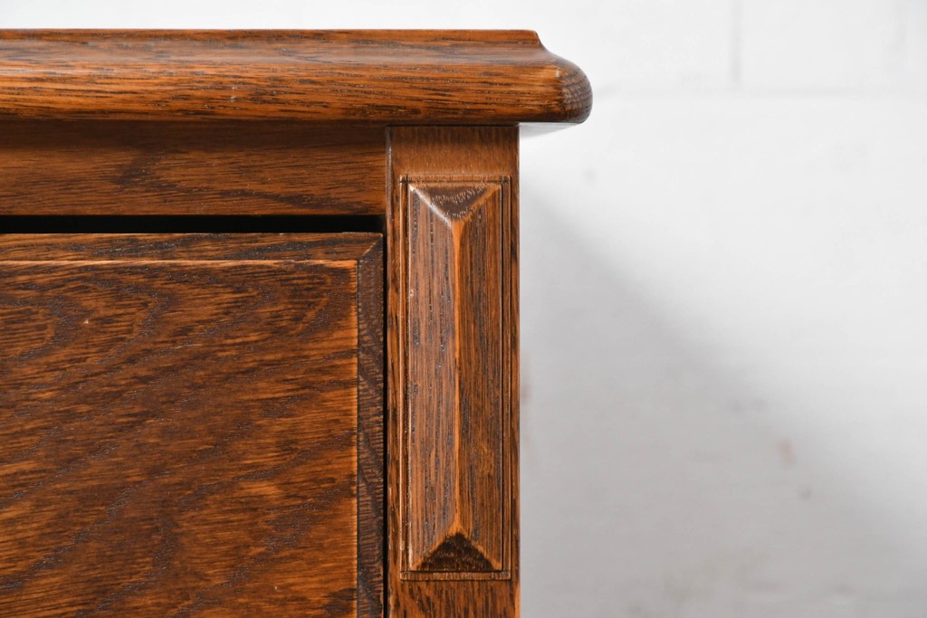 中古　美品　三越家具(現カントリーハウス)　Brugge(ブルージュ)　シンプルながら収納力のあるサイドキャビネット　(R-087229)