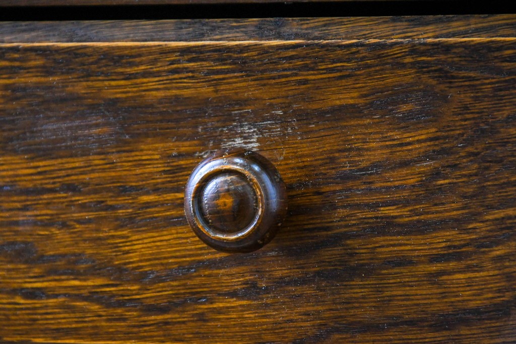 中古　美品　三越家具(現カントリーハウス)　Brugge(ブルージュ)　シンプルながら収納力のあるサイドキャビネット　(R-087229)