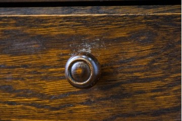 中古　美品　三越家具(現カントリーハウス)　Brugge(ブルージュ)　シンプルながら収納力のあるサイドキャビネット　(R-087229)