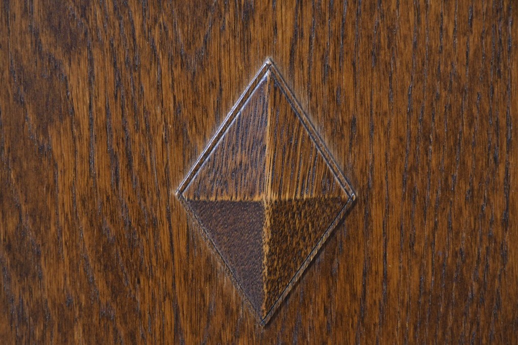 中古　美品　三越家具(現カントリーハウス)　Brugge(ブルージュ)　シンプルながら収納力のあるサイドキャビネット　(R-087229)