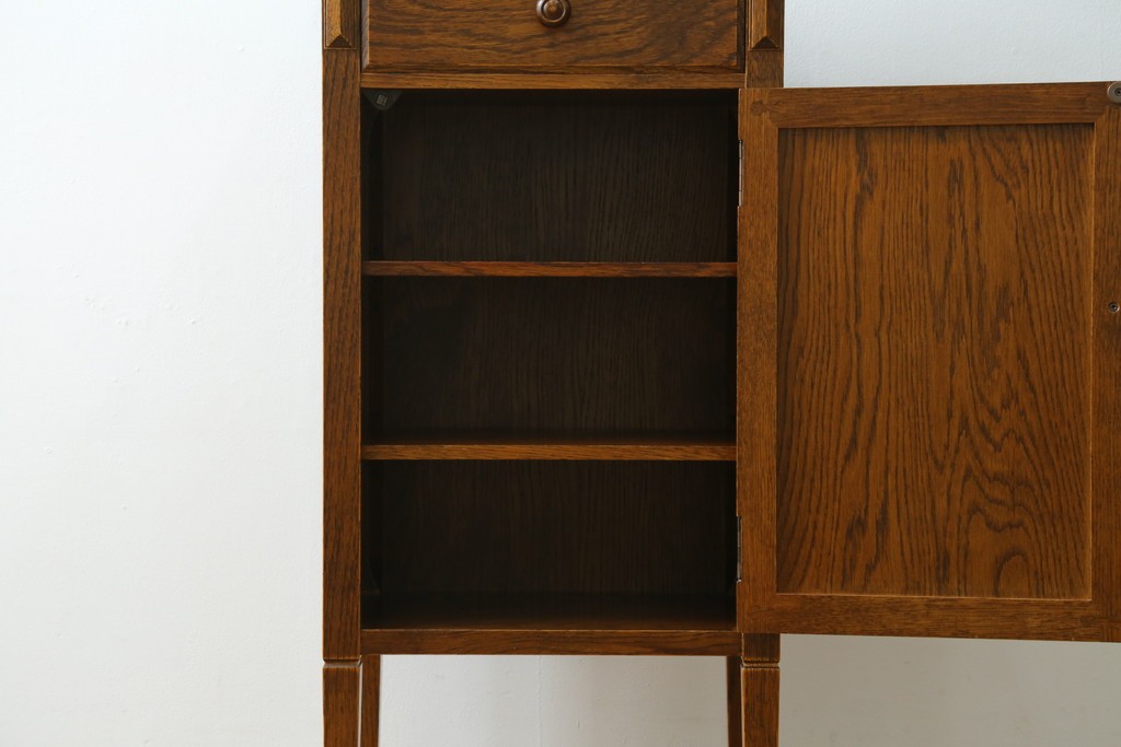 中古　美品　三越家具(現カントリーハウス)　Brugge(ブルージュ)　シンプルながら収納力のあるサイドキャビネット　(R-087229)