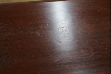 アメリカヴィンテージ　猫脚の引き出し付きナイトテーブル　(R-087230)