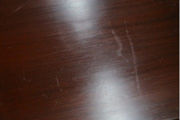 アメリカヴィンテージ　猫脚の引き出し付きナイトテーブル　(R-087230)