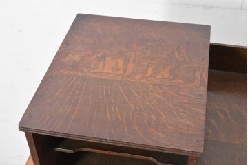 和製アンティーク　ナラ材　木目豊かなシャッター付き小引き出し　(R-087231)