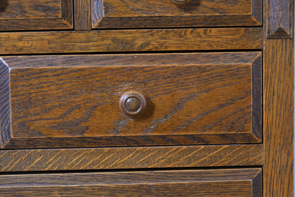 中古　美品　三越家具(現カントリーハウス)　Brugge(ブルージュ)　楢(ナラ)材　天板大理石　上品な大理石天板のクラシックチェスト　(R-087233)